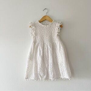 2 BUNNIES | Lace Pom Dress | 5T